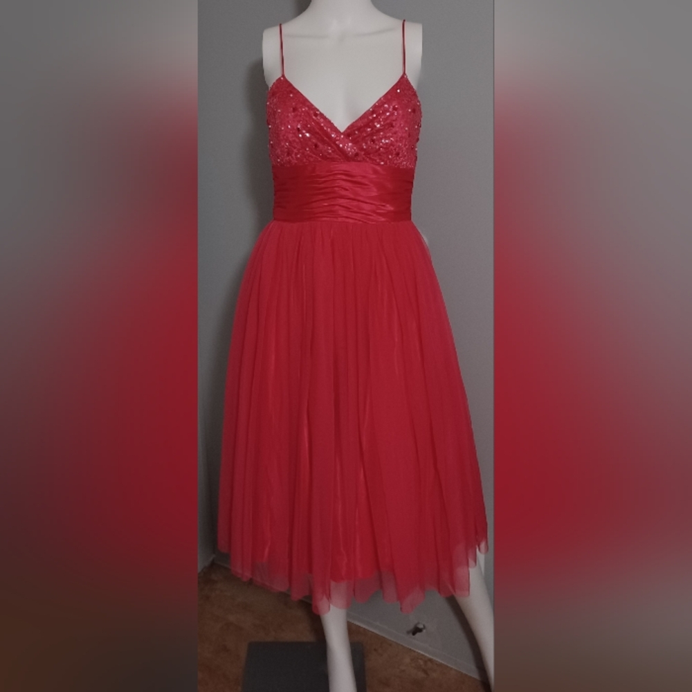 City Triangles Vibrant Red Dress